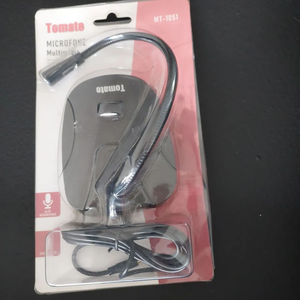 Microfone de mesa multimídia Tomate novo com adaptador 