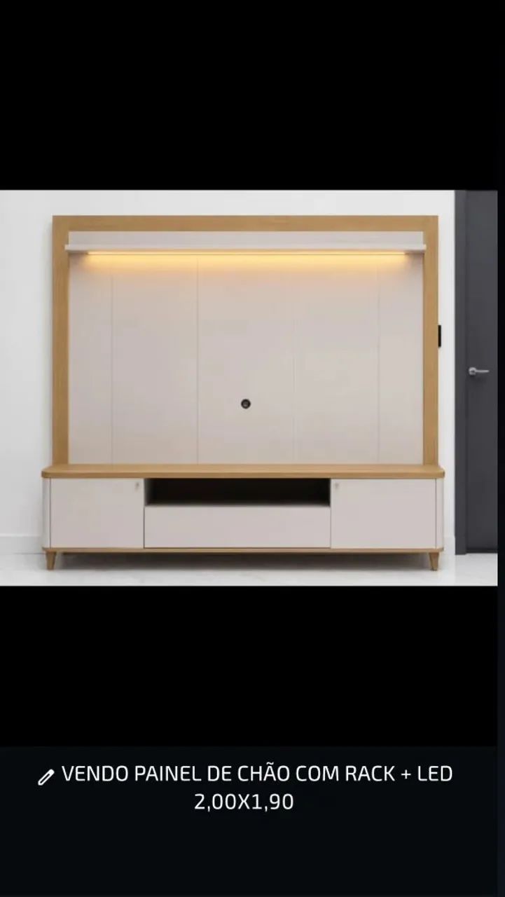 Painel com led + rack acoplado - Foto 3