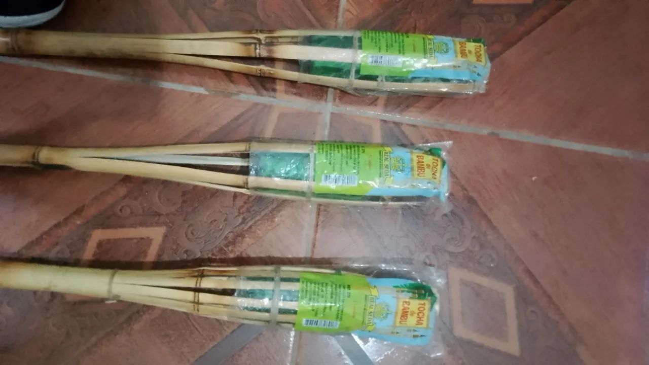 Lamparina de bambu - Foto 2