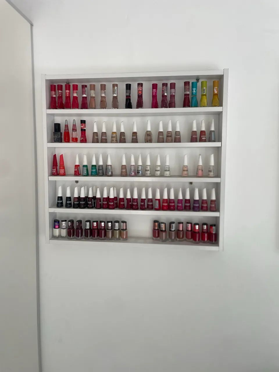 Kit para Manicure - Mesa + Poltrona + Carrinho + Esmalteiro - Foto 3