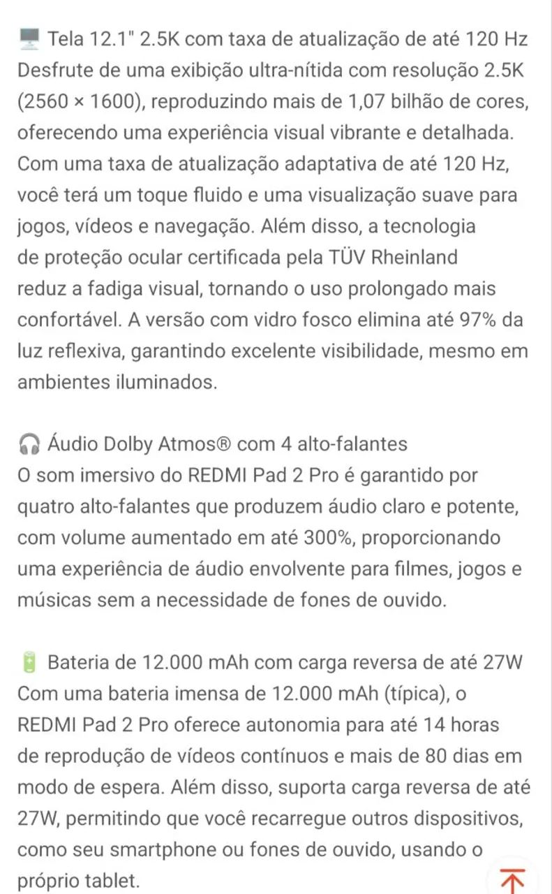 Redmi PAD Pro Seminovo  - Foto 3