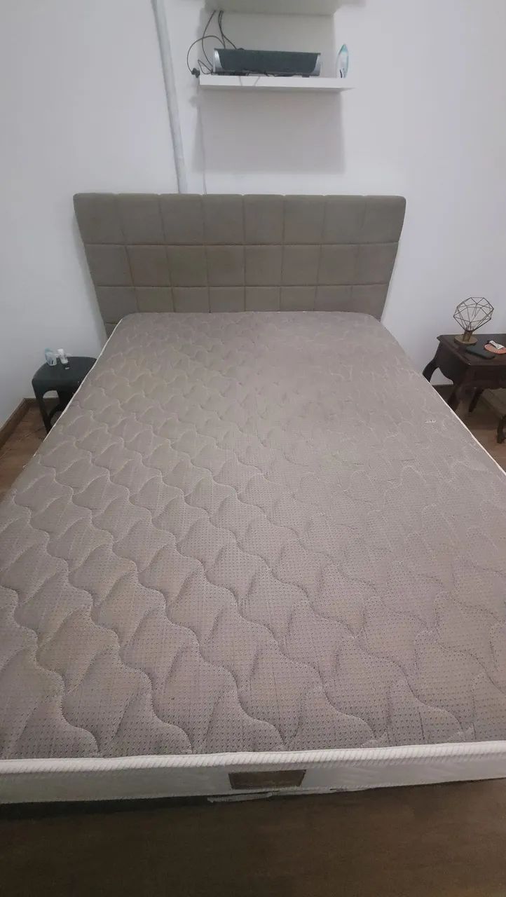 Conjunto Cama casal com base box e cabeceira - Foto 3
