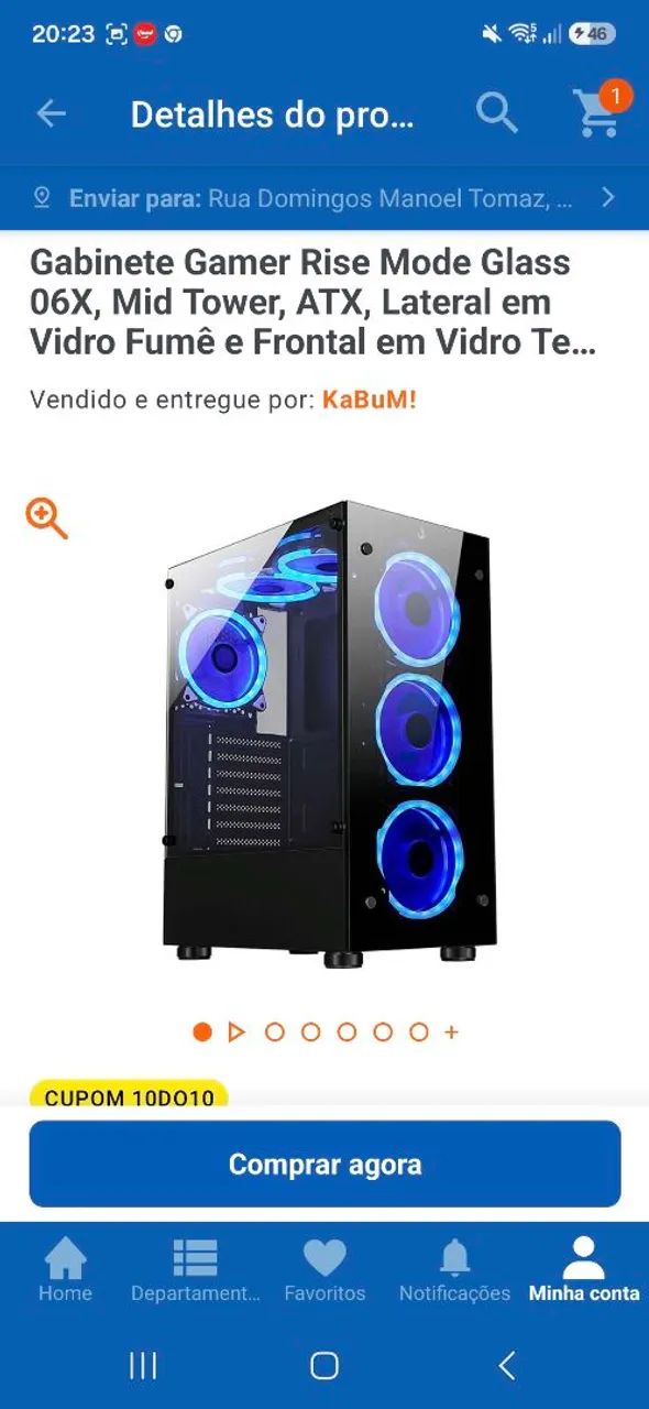 Pc gamer placa de vidio rx7600 acc troca - Foto 2