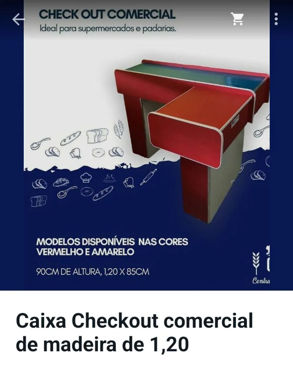 Checkout, temos de aço e tbm de madeira ,divicis tamanhos - Foto 3