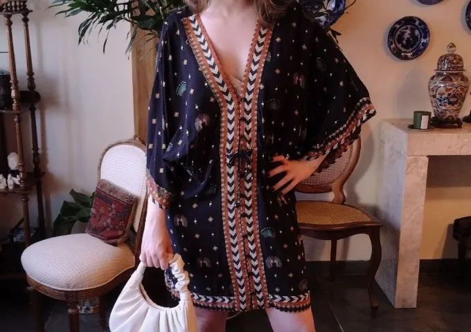 Vestido Curto Farm Wacomaia Estampado