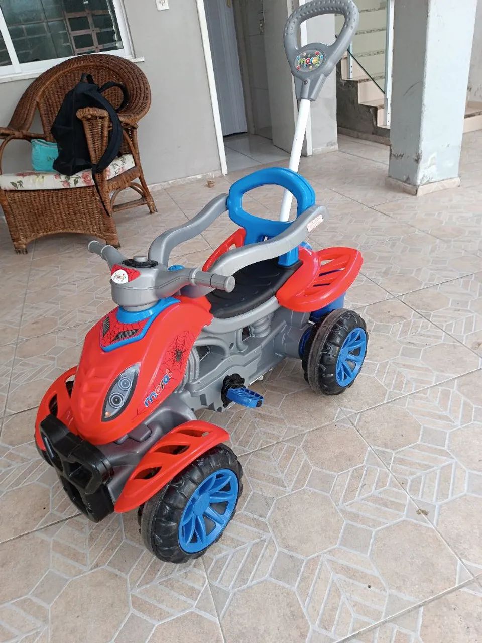 Quadriciclo spider maral infantil 