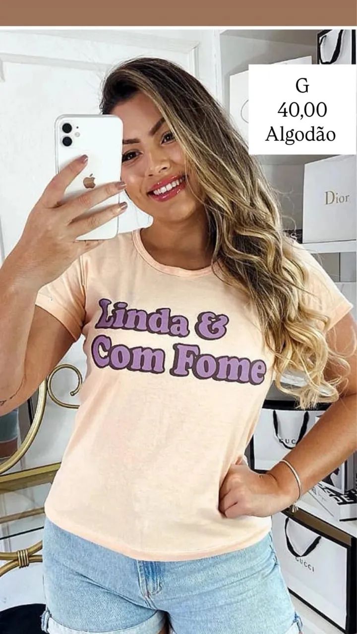 Blusas de algodão P, M e G - Foto 3