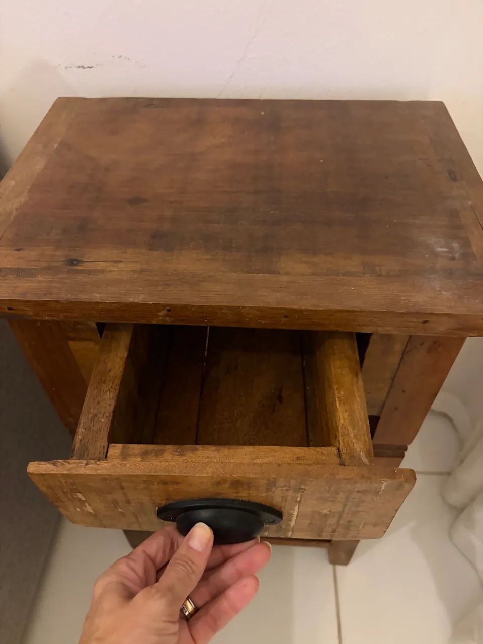 Mesa de Cabeceira Madeira Maciça 