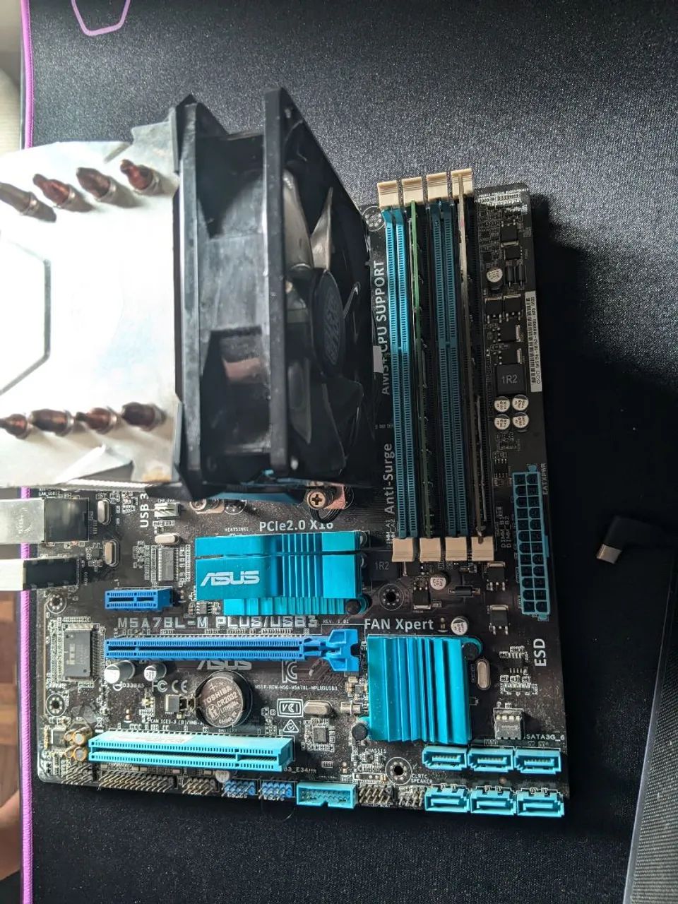 Placa mãe Asus + FX 6300 + 16gb de RAM  - Foto 3