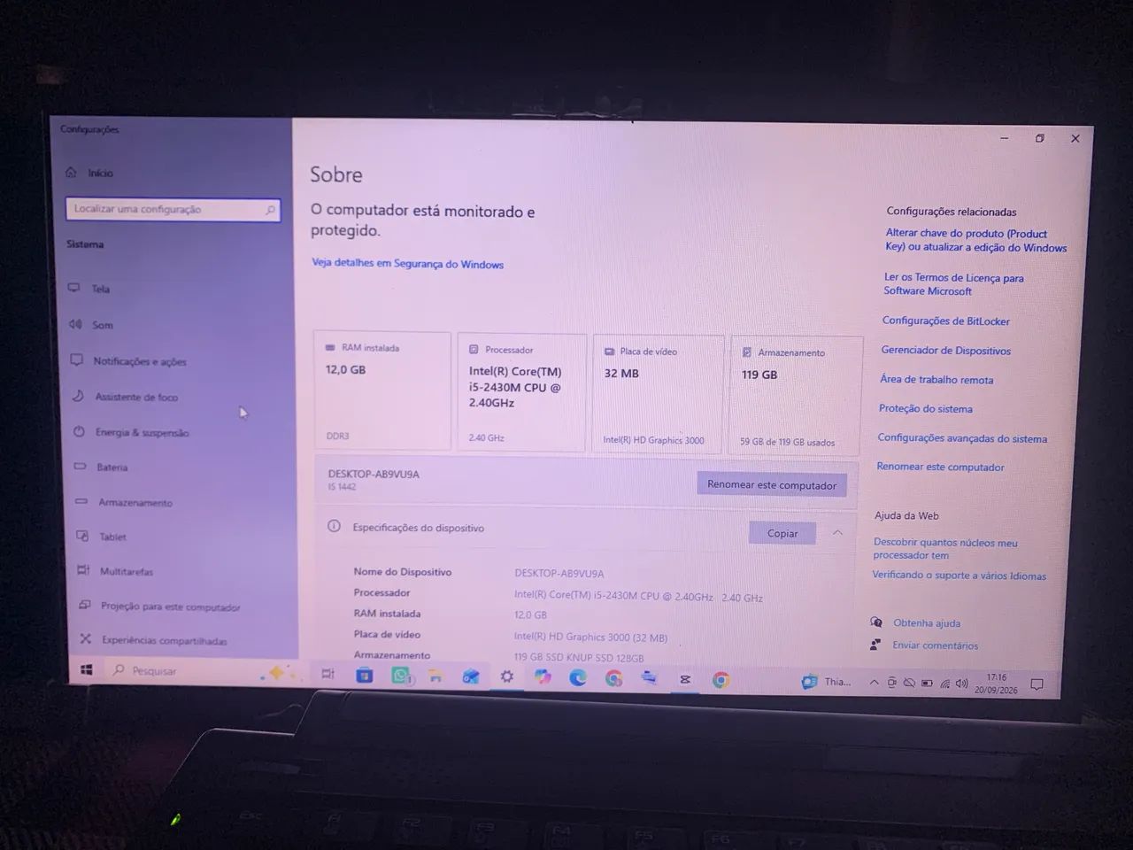 Notebook STI IS 1442