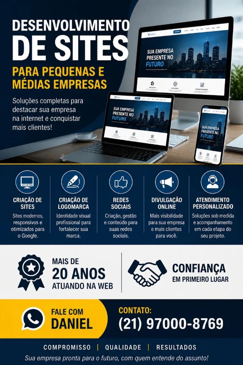 Criação de Sites, Criar Site - Daniel
