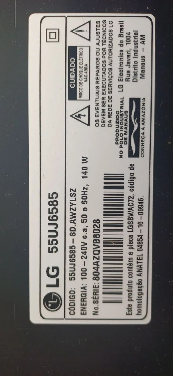 TV LG 55 polegadas com a tela tremendo para vender logo r$ 200 - Foto 2