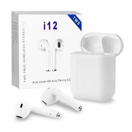 Fone de ouvido Bluetooth. 