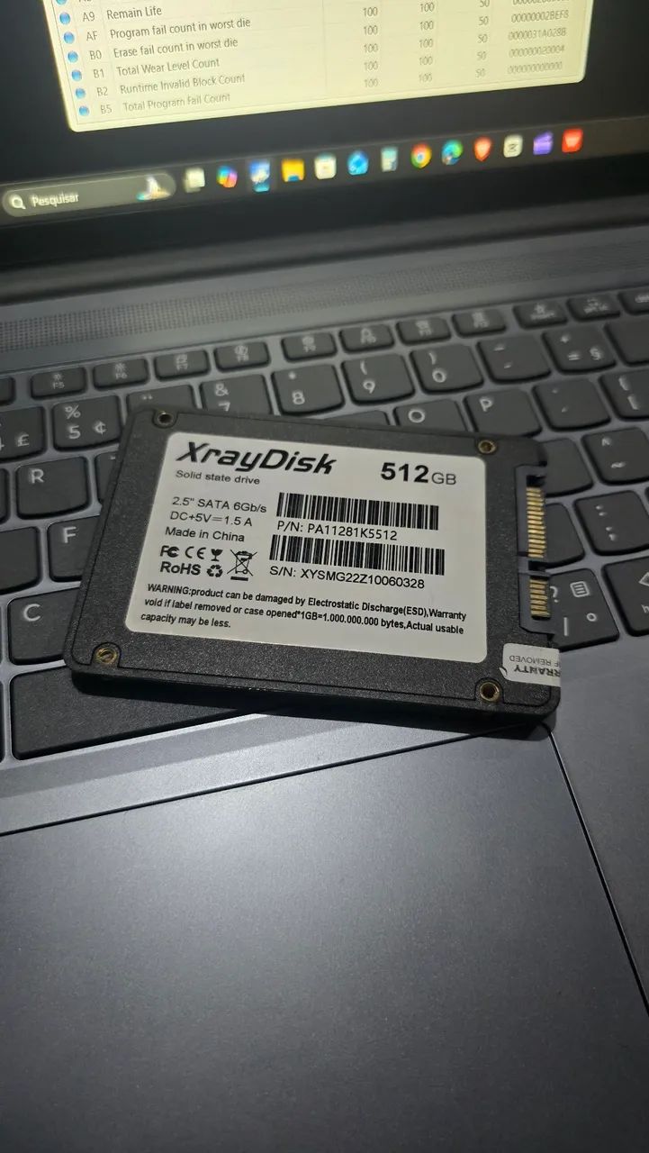 SSD 512GB - Saúde 100% / XrayDisk SATA 3 - Foto 5