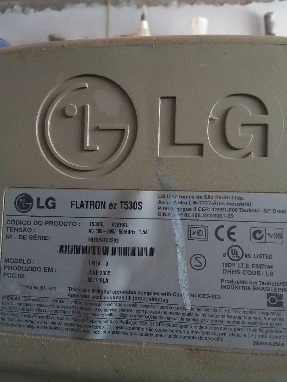 2 Monitores de tubo LG de 17 e 15 polegadas funcionando R$150,00.  DISPENSO CURIOSOS. - Foto 4