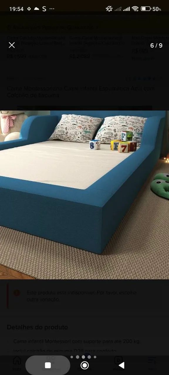 Cama de casal infantil montessoriana  - Foto 5