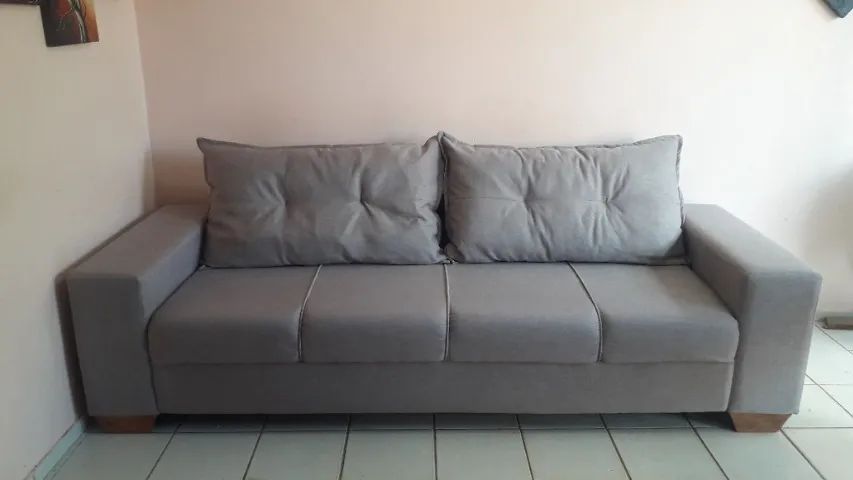 Sofá fixo de 250 cm , em linho castor  - Foto 2