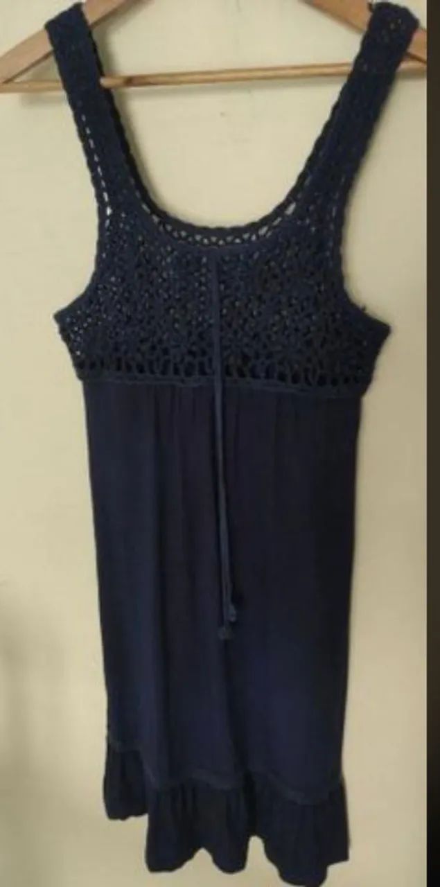 CHOCRIS VESTIDO crochê malha Tam M  - Foto 4