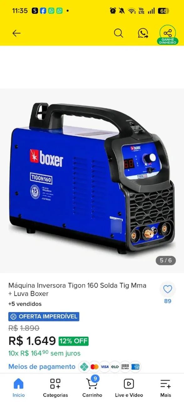 Máquina de solda 