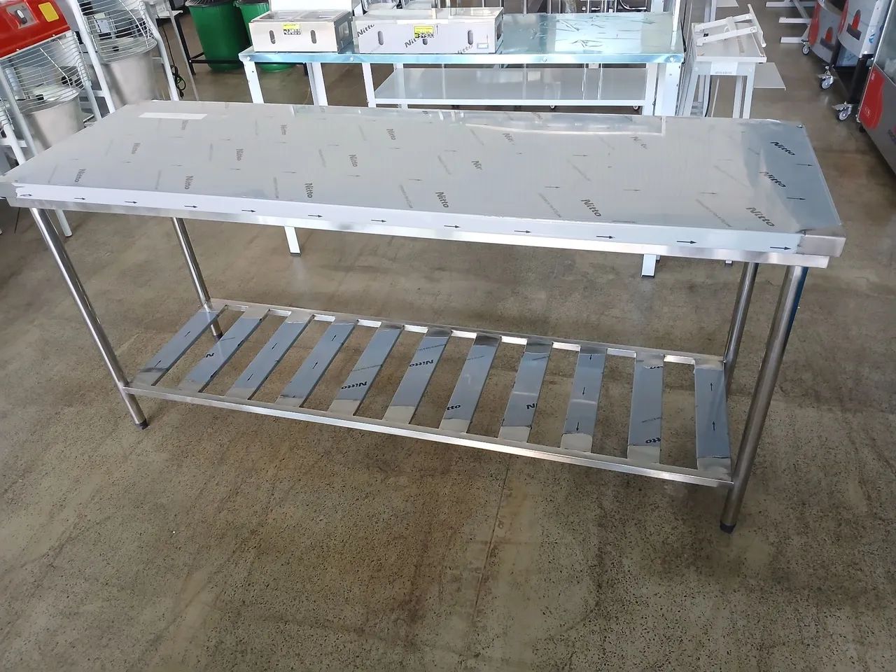 Mesa Inox  190x60 Gradeada  Reforçada  Danillus  - Foto 3