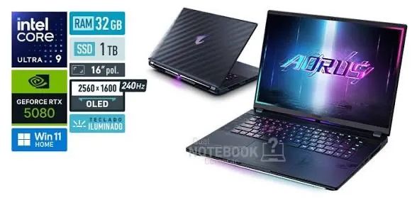 Notebook gigabyte Aorus RTX 5080 - Novo na caixa  - Foto 2