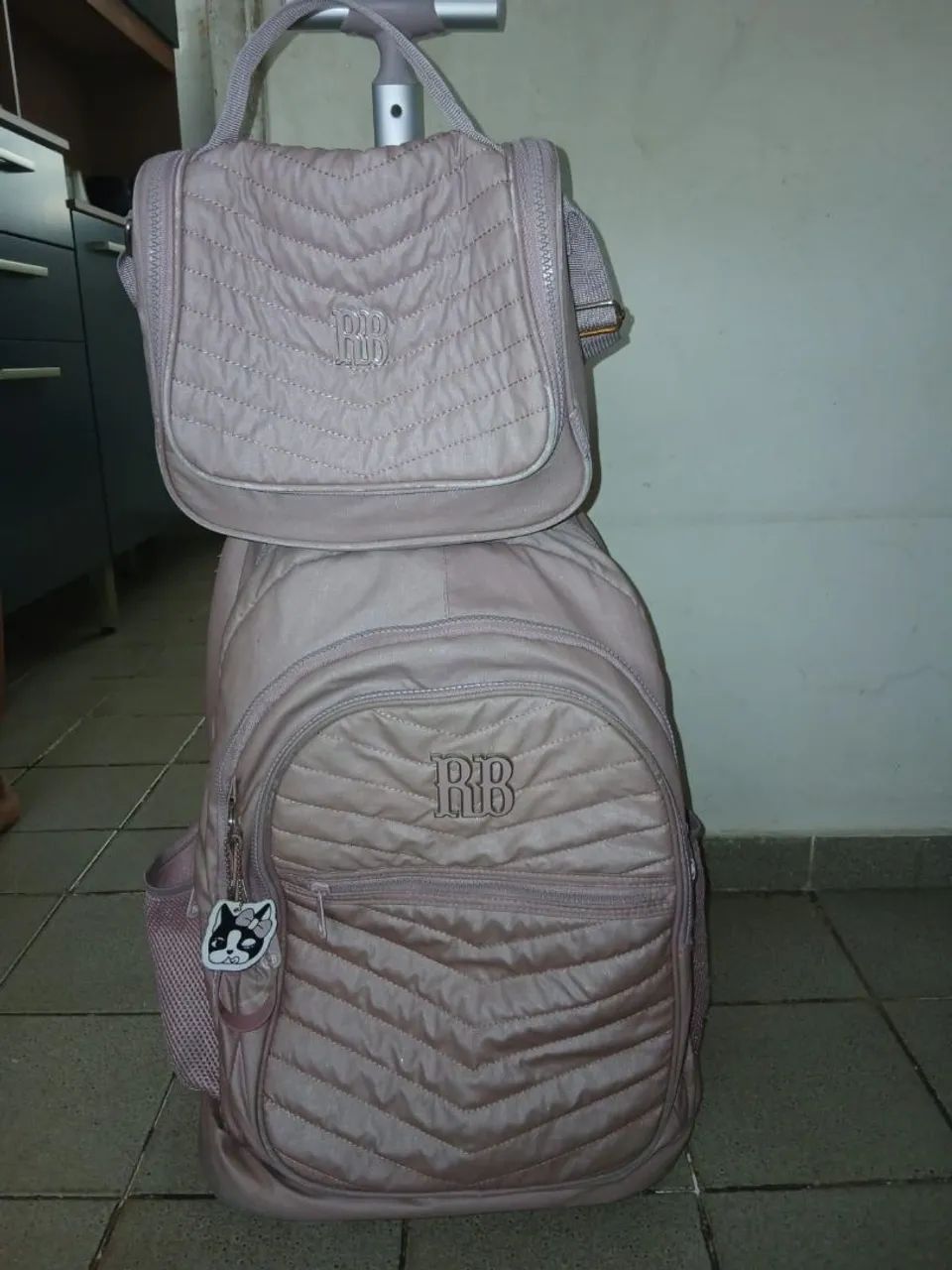Kit mochila rebecca bonbon tênis, estojo, roupas