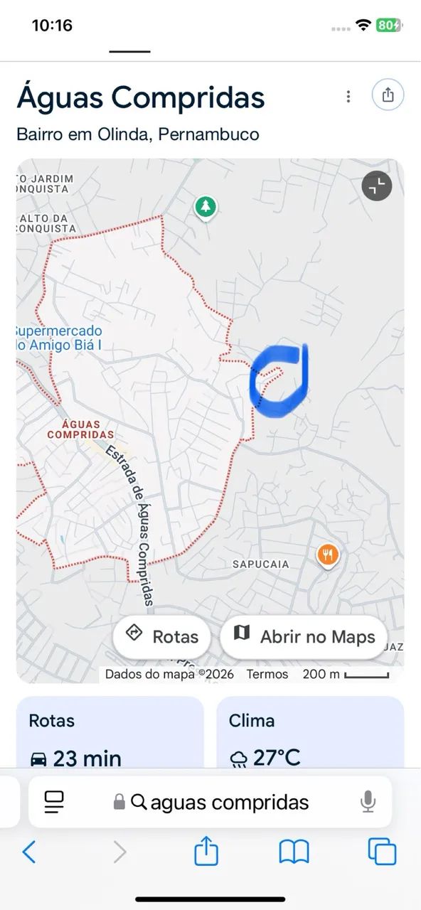 Chácara em Olinda Aguas Compridas 