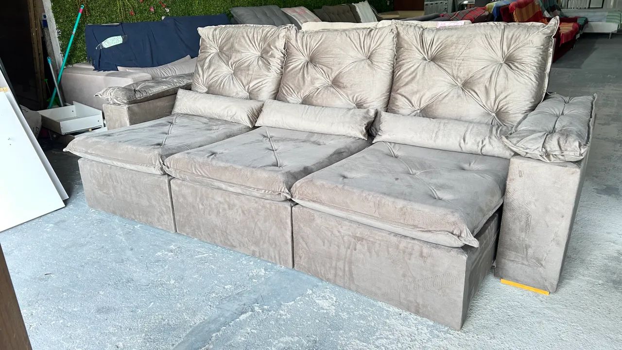 Sofá Retrátil e Reclinável 4 lugares, 3 módulos  - Foto 2