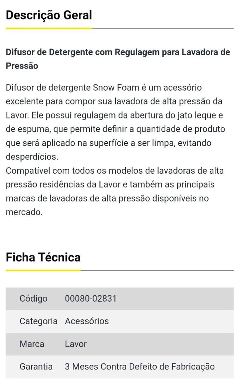 SNOAM FOAM LAVOR - SHAMPOOZEIRA  - Foto 4