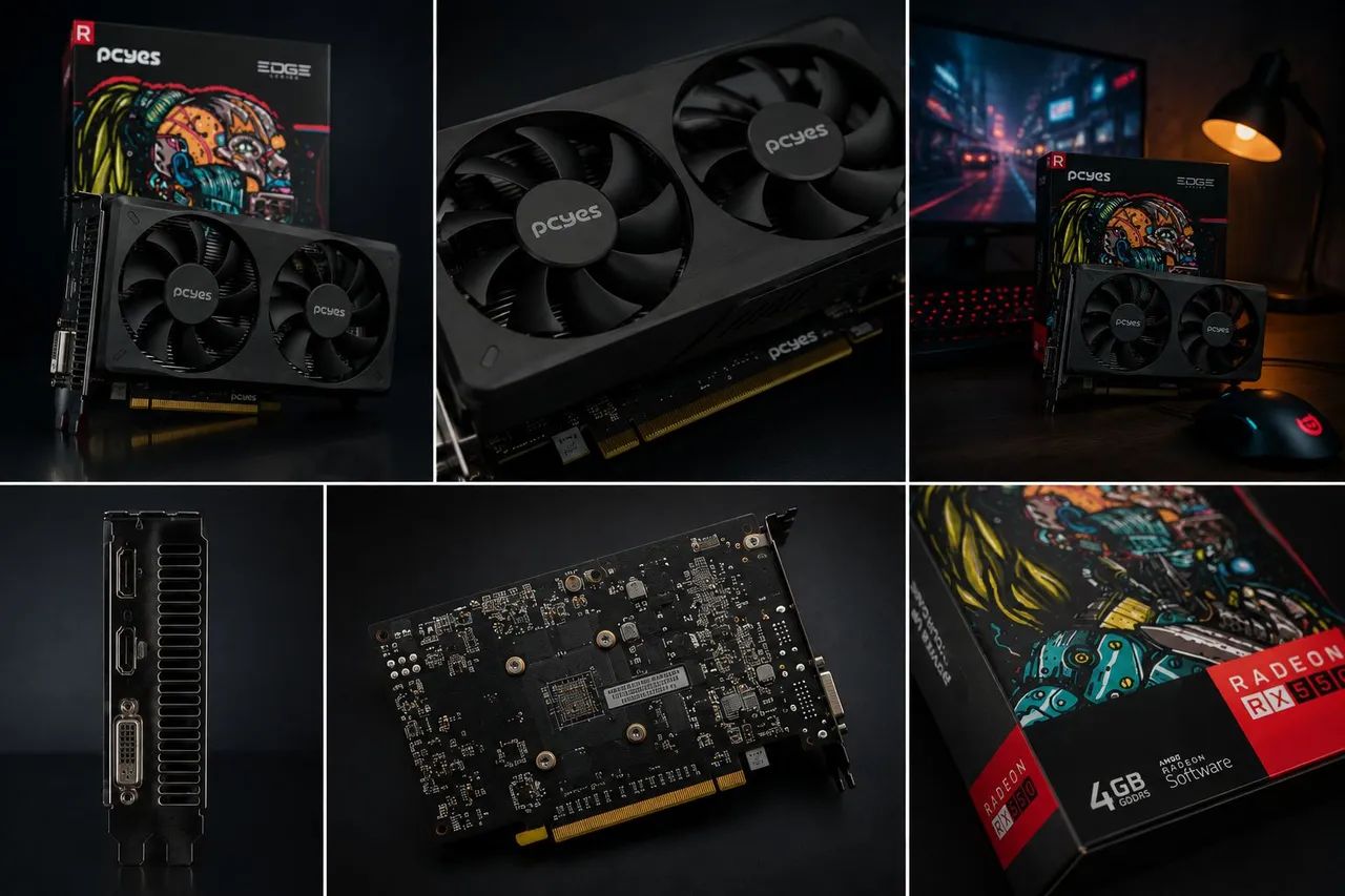 ? Placa de Vídeo Radeon RX 550 ? Excelente Estado!