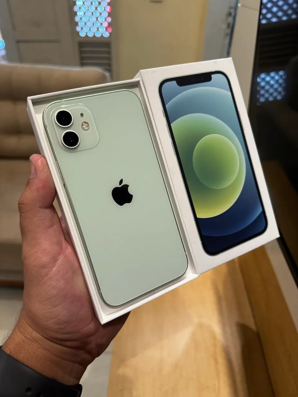 iPhone 12 GREEN 64GB TODO ORIGINAL COMPLETO ESTADO DE LOJA