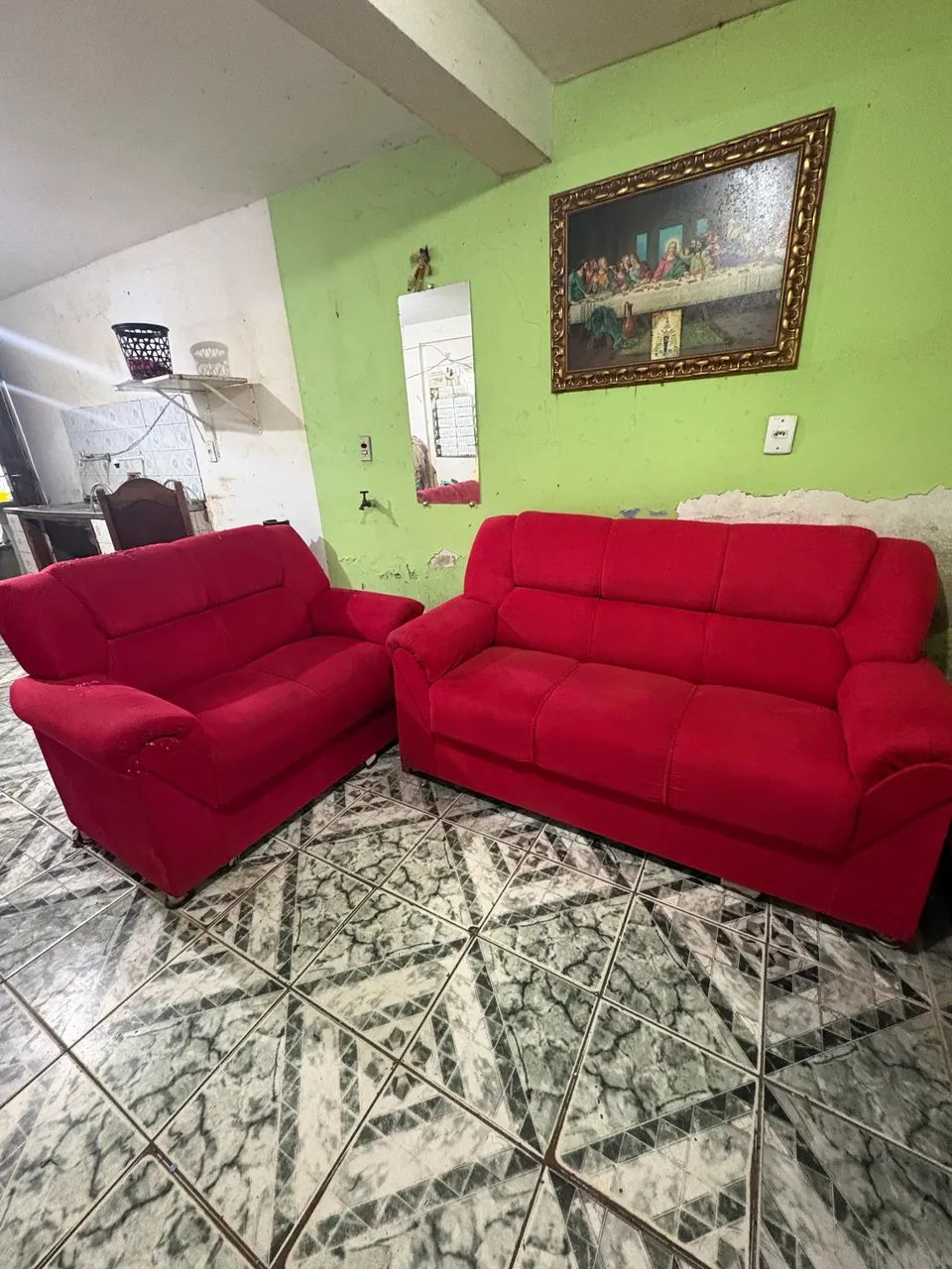 SOFÁ VERMELHO (CONJUNTO)