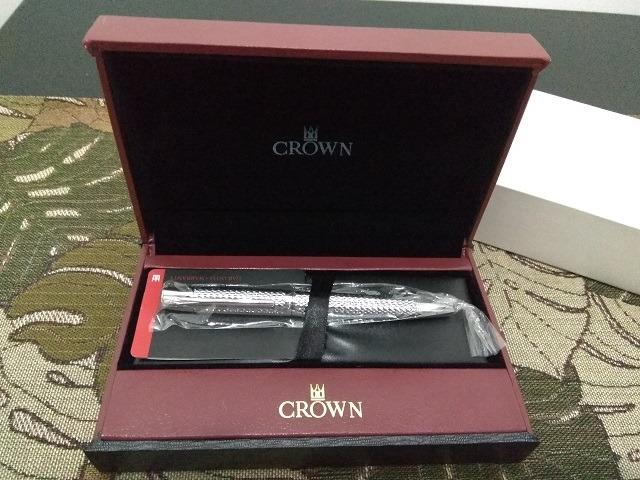 Caneta Crown Roller Ball Royal Collection Filigran Silver Prata - Foto 2