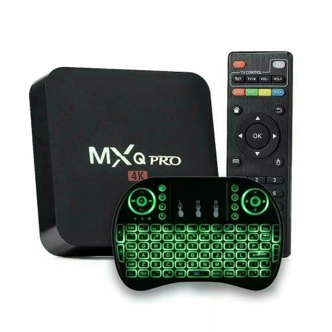 Tv box Mxq Pro 4k 3gb ram/16gb, Android 8.1 converte tv comum em Smart Tv NOVO na Caixa