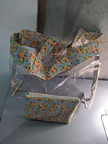 Bolsa de praia mais bolsinha para documentos - Foto 4