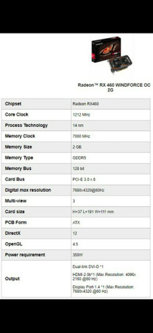 RX 460 2gb gigabyte - Foto 3