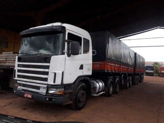 SCANIA 420 R124 GA6X4NZ + RODOTREM 9 EIXO SEM PNEU