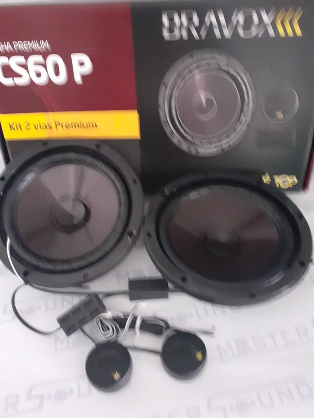 Kit 2 vias. Bravox Premium. CS60 P.  6". 60RMS. Garantia. Novo. Instalado.  - Foto 4