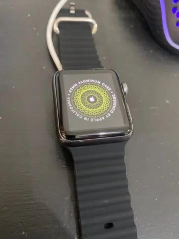 Apple Watch 3 42mm preto completão com garantia