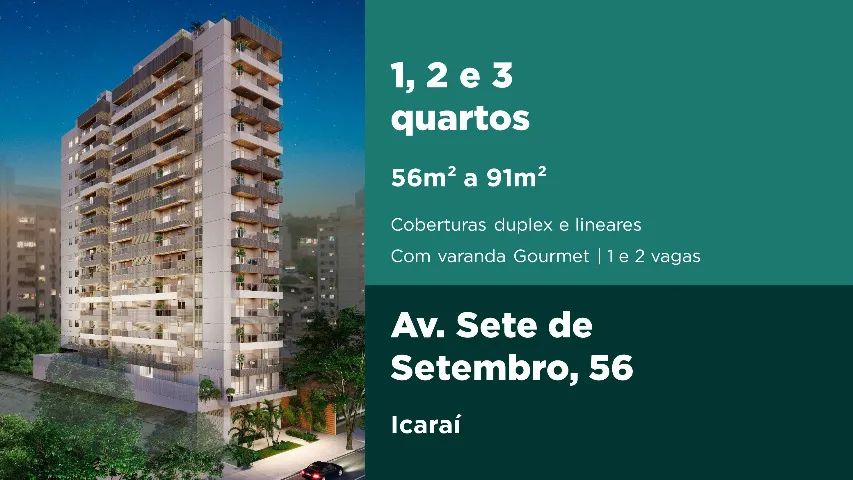 Condomínio Seven Avenue Icaraí - Apartamentos 1, 2 e 3 quartos com excelente localização!
