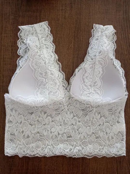 Top em renda branco - Foto 3