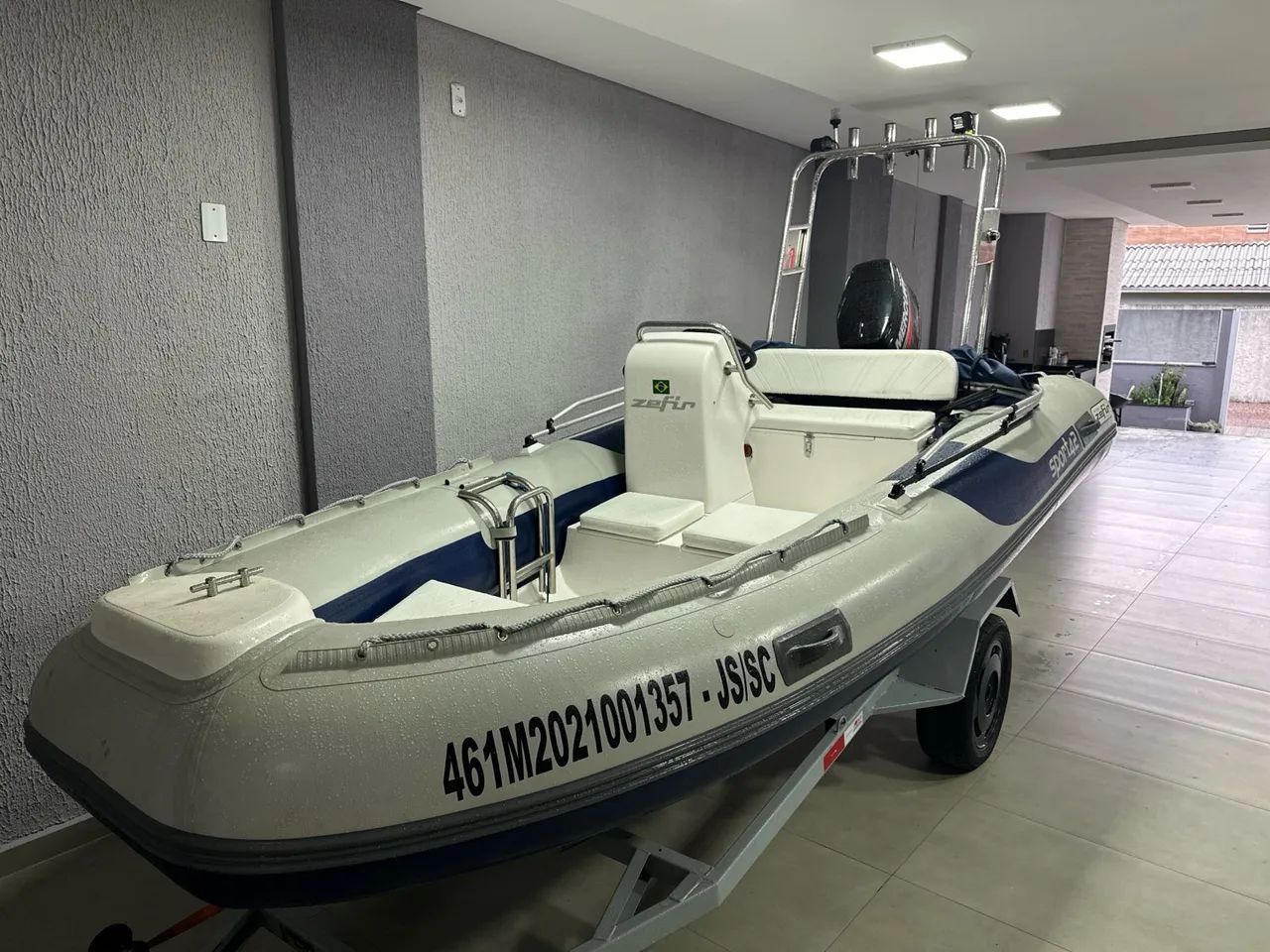 Lancha Inflável Zefir Sport42 2021 - 50hp mercury 