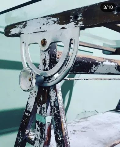 Antiguidade Mesa Desenho Técnico anos 40 / 50 - Foto 4