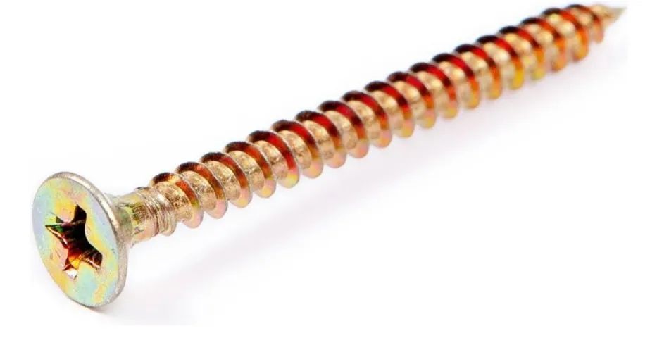 Parafuso Chipboard Cabeça Chata Philips 4,5 x 30, bicromatizado, caixa com 500 Peças, New- - Foto 4