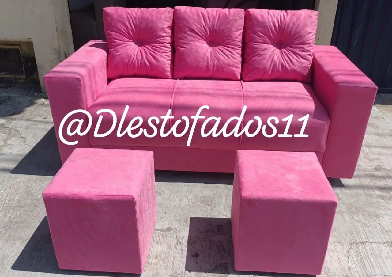 Sofá 3 lugares disponíveis em variedades de cores diretamente da fábrica  - Foto 2