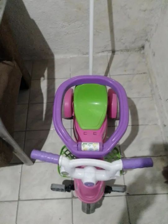 Carrinho triciclo <br>Carrinho Triciclo De Passeio Rosa <br>