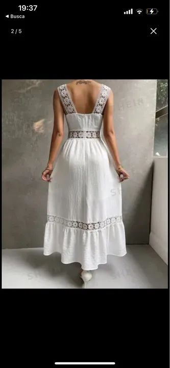 Vestido branco luxo  - Foto 5
