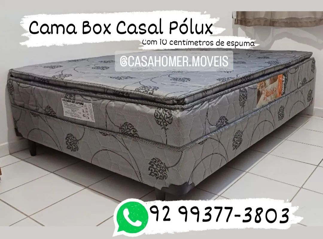 Cama Box Casal Pólux com 10 centímetros de espuma  - Foto 2
