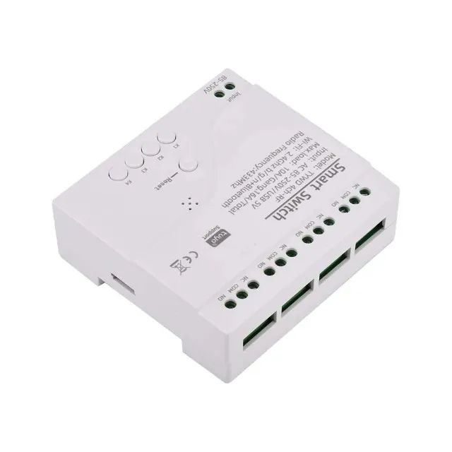 Interruptor Wifi Tuya Inteligente 110/220V Rf 433  4 Canais Contato Seco Alexa COD-AM595  - Foto 3