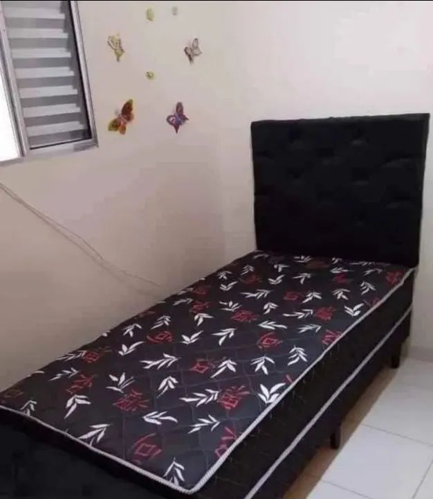 cama solteiro com cabeceira - Foto 3